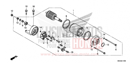MOTEUR DE DEMARRAGE NC750XDH de 2017